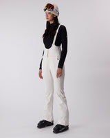 High Waisted Riding Bib - Whisper White