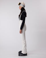 High Waisted Riding Bib - Whisper White