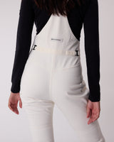 High Waisted Riding Bib - Whisper White