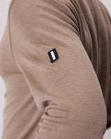 Men's Merino Mockneck - Desert Taupe