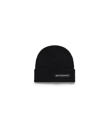 Tight Knit Cuffed Beanie - Caviar