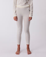 Waffle Knit Bottom - Whisper White