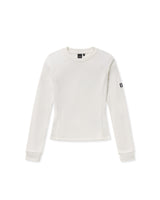 Waffle Knit Crewneck - Whisper White