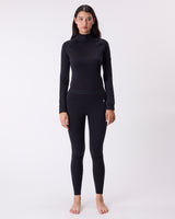 Women's Merino Mockneck - Caviar