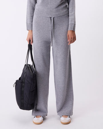 Merino Wide Leg Knit Pant Pigeon