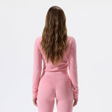 Women's Merino Mockneck - Pink Icing