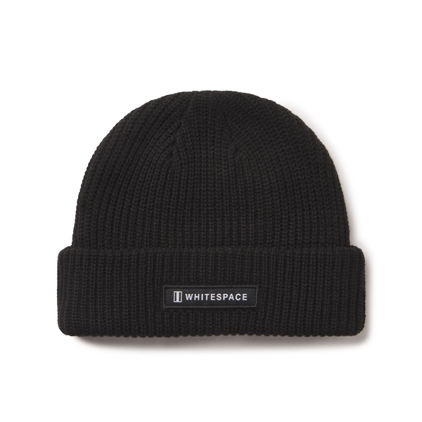 Black Ribbed Knit Beanie Unisex Ribbed Knit Beanie in Black – Boody US main image 3