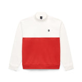 Quarter Zip Sweatshirt - Aura Orange / Whisper White