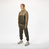 Quarter Zip Sweatshirt - Slate Black / Desert Taupe