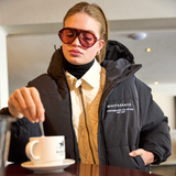 Cropped Puffer Jacket - Black Onyx