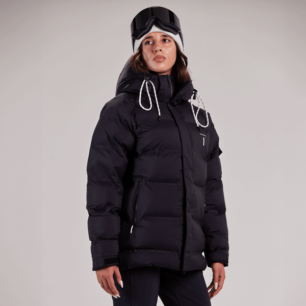 Womens black hotsell parka jacket