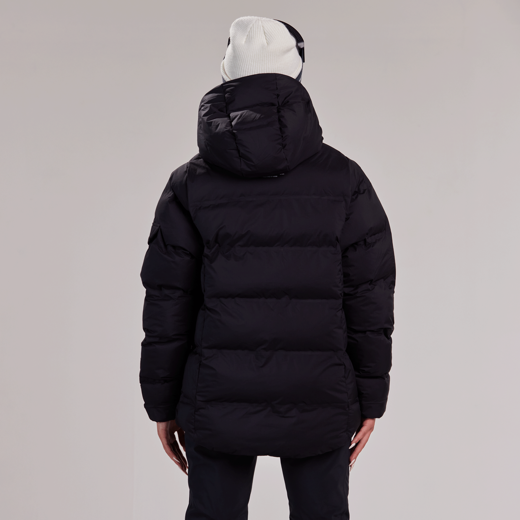 Waterproof Insulated Puffy Parka Jacket Black WHITESPACE