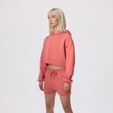 Cropped Hoodie - Mineral Red