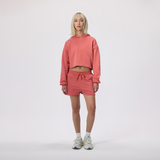 Cropped Hoodie - Mineral Red