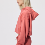 Cropped Hoodie - Mineral Red
