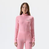Women's Merino Mockneck - Pink Icing